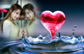 Love Heart Photo Frame ภาพหน้าจอ 0