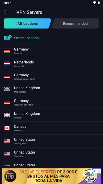 VPN Proxy Master Tangkapan skrin 1