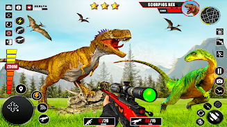 Schermata Real Dinosaur Hunter Gun Games 0