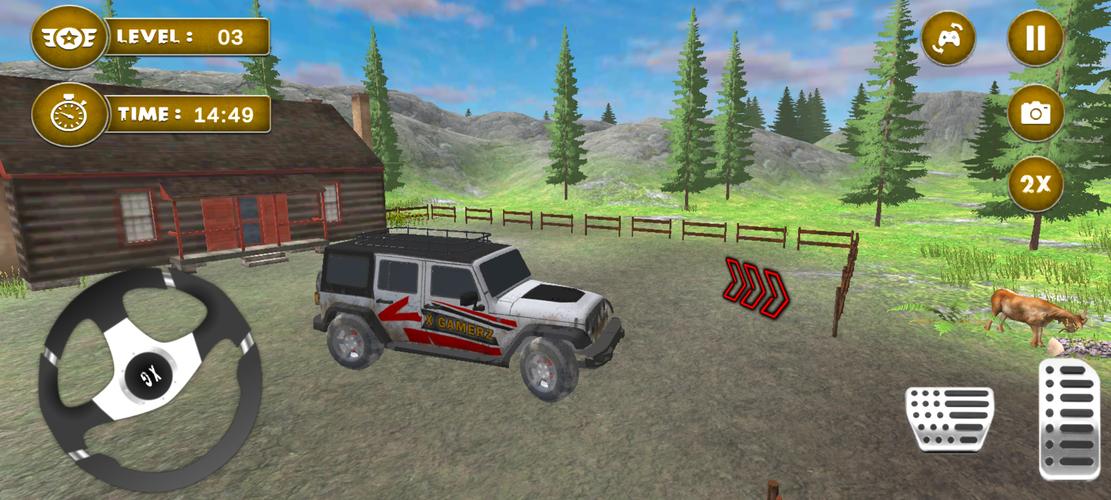 4x4 Mud Jeep Driving Games 3D Capture d'écran 1