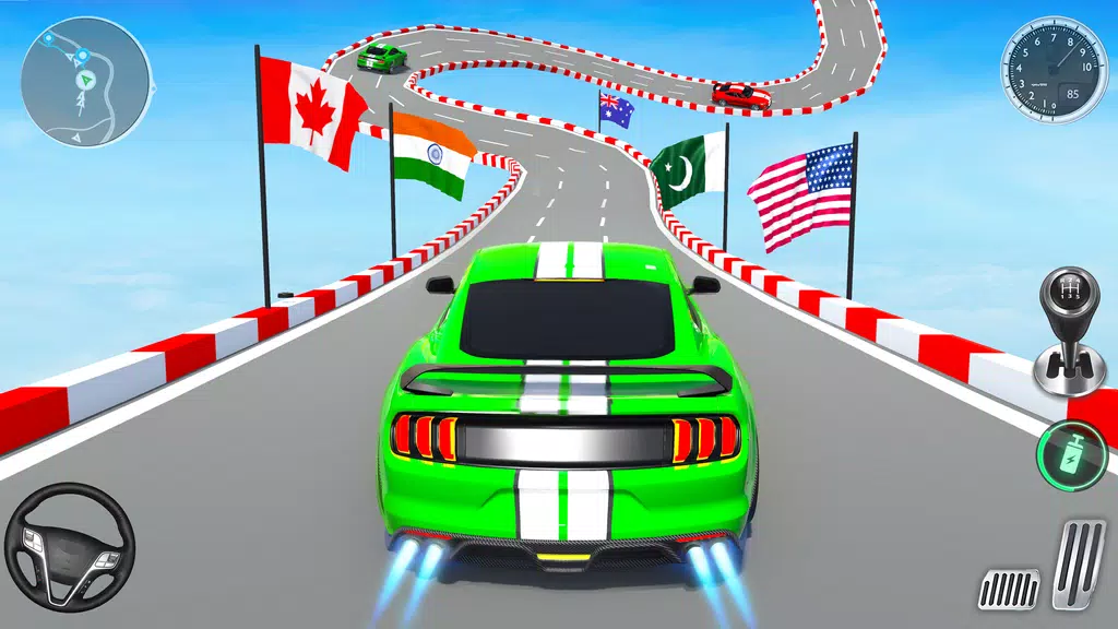 Muscle Car Stunts - Ramp Car Zrzut ekranu 0