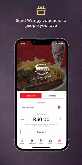 Wimpy Rewards App Schermafbeelding 1