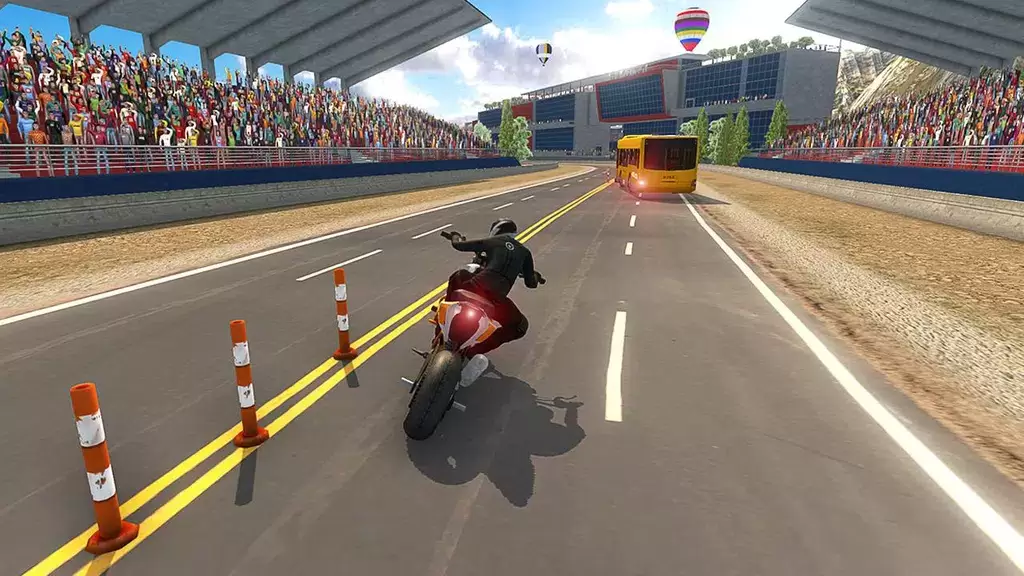 Bike VS Bus Racing Games Schermafbeelding 2