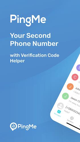 PingMe Second Phone Number App Schermafbeelding 0