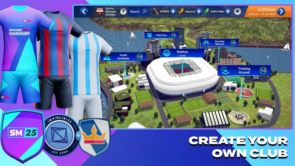 Android, 광범위한 리그 범위를 지원하는 Soccer Manager 2025 공개