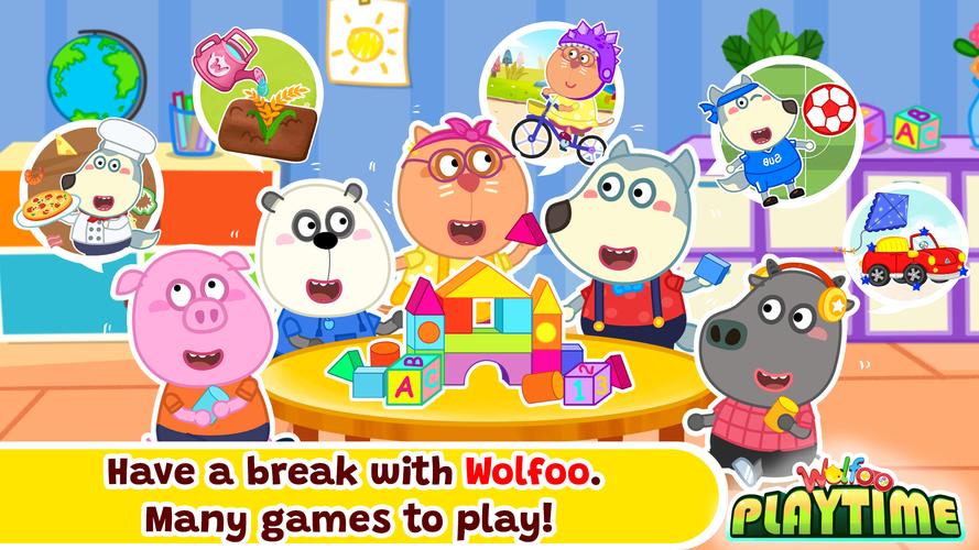 Wolfoo Playtime School Stories 螢幕截圖 0