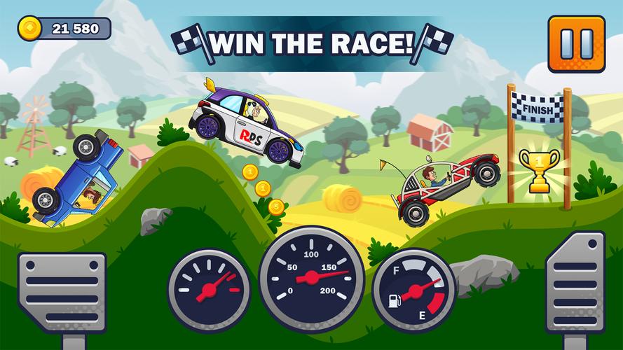 Racing Hills! Offroad Car Game Zrzut ekranu 0