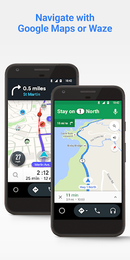 Android Auto – Google Maps, Media & Messaging Capture d'écran 2