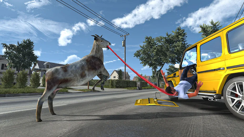 Goat Sim Crazy City Simulator Captura de tela 0