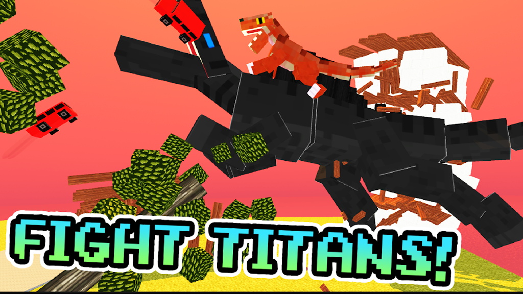 Blocky Titan Raptor Assault Screenshot 1