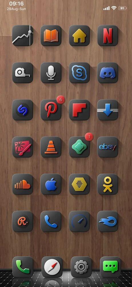 Schermata Shiiny Icon Pack Mod 0