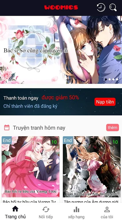 Ngôn Tình -- Webtoon,Manga,Comics Screenshot 0