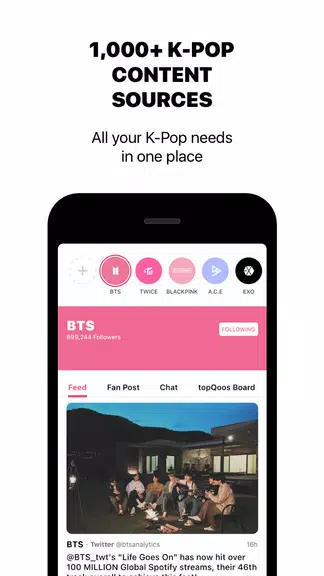 theQoos: K-Pop News, Friends, Music & Community Captura de pantalla 3