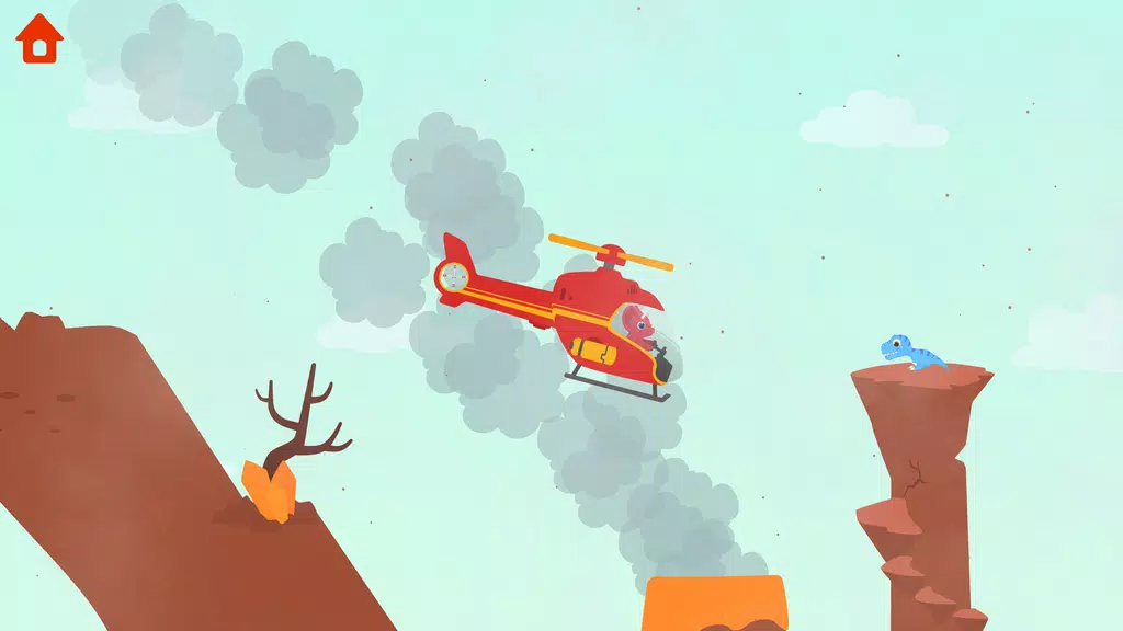 Dinosaur Helicopter Kids Games Tangkapan skrin 2