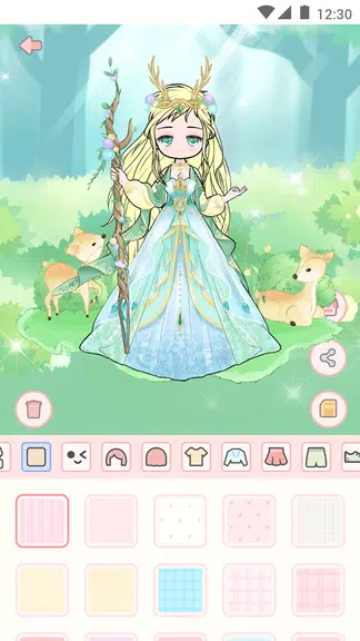 Cute live star:dress up avatar Capture d'écran 3