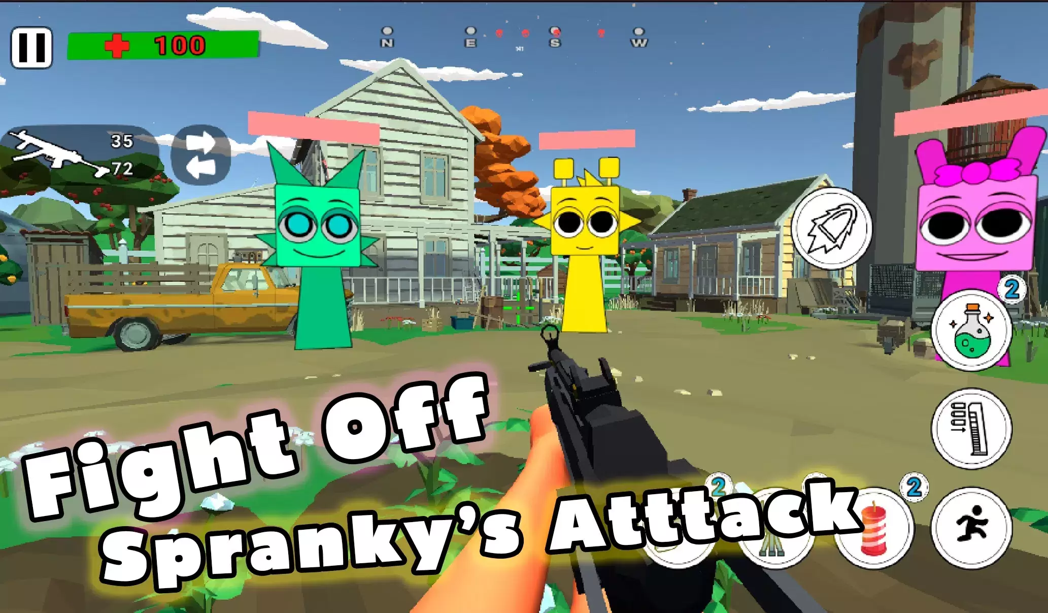 Battle Spranky Sandbox Shooter Capture d'écran 0