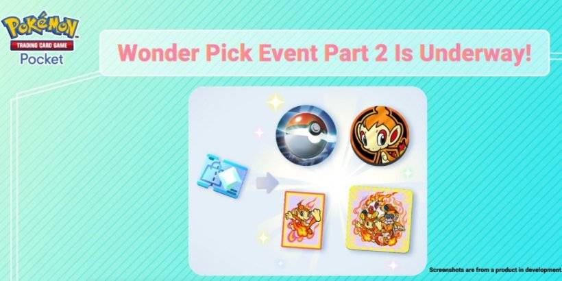 Ang Chimchar Accessories Inilunsad sa Pokemon TCG Pocket's Wonder Pick Event Part Two