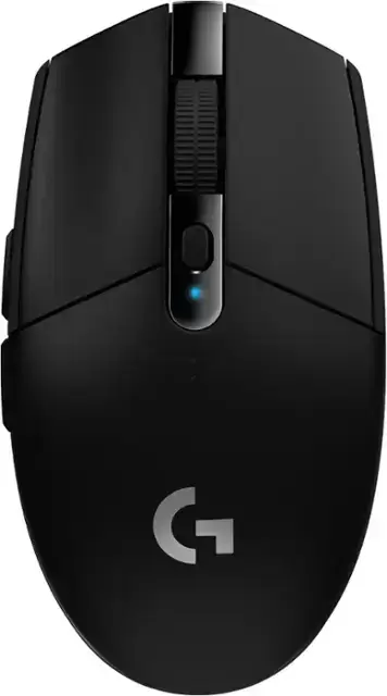 Logitech -G305 Lightspeed Wireless Optical 6可編程按鈕遊戲鼠標與12,000 DPI英雄傳感器 - 無線 - 黑色