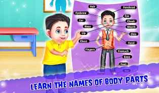 Kids Learning Human Bodyparts ภาพหน้าจอ 1