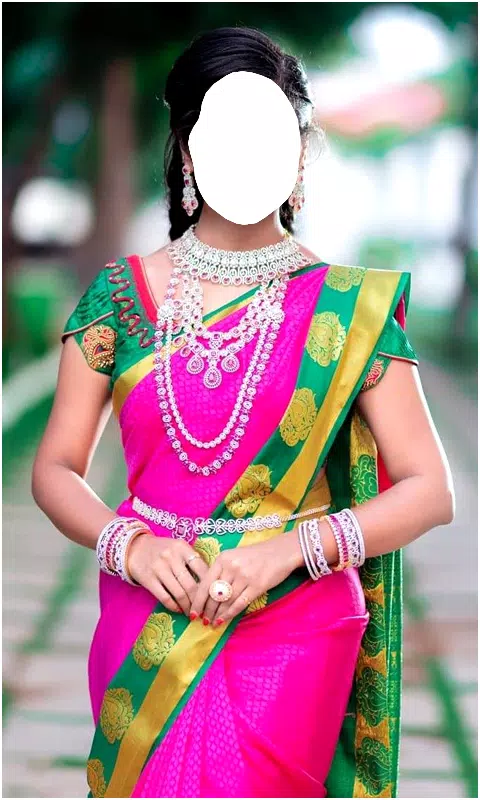 South Indian Women Saree Photo 螢幕截圖 3