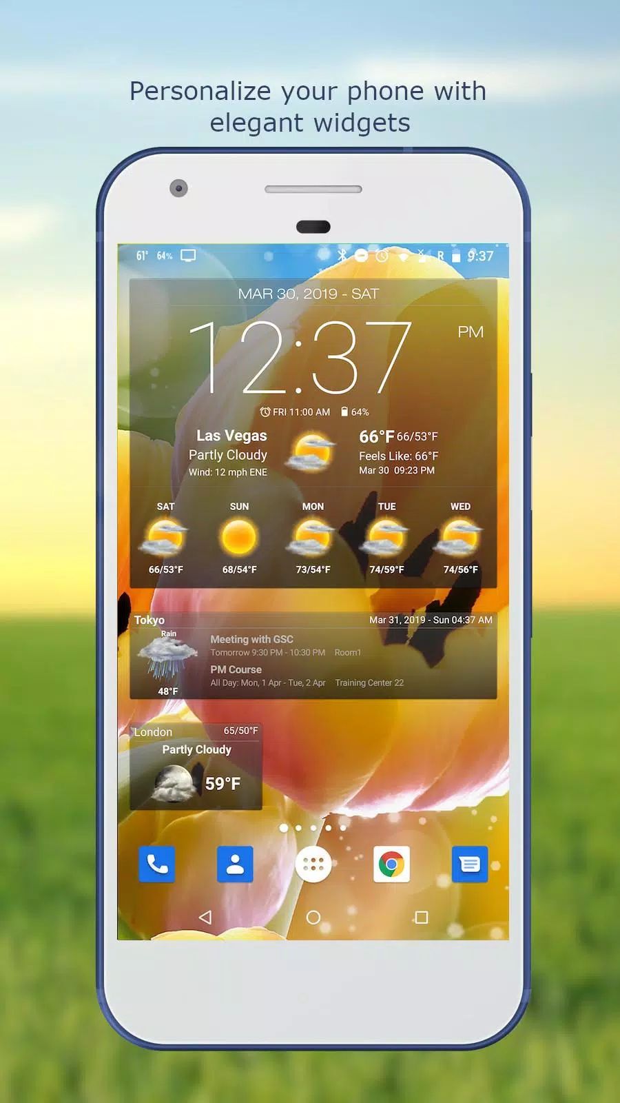 Weather & Clock Widget 螢幕截圖 0