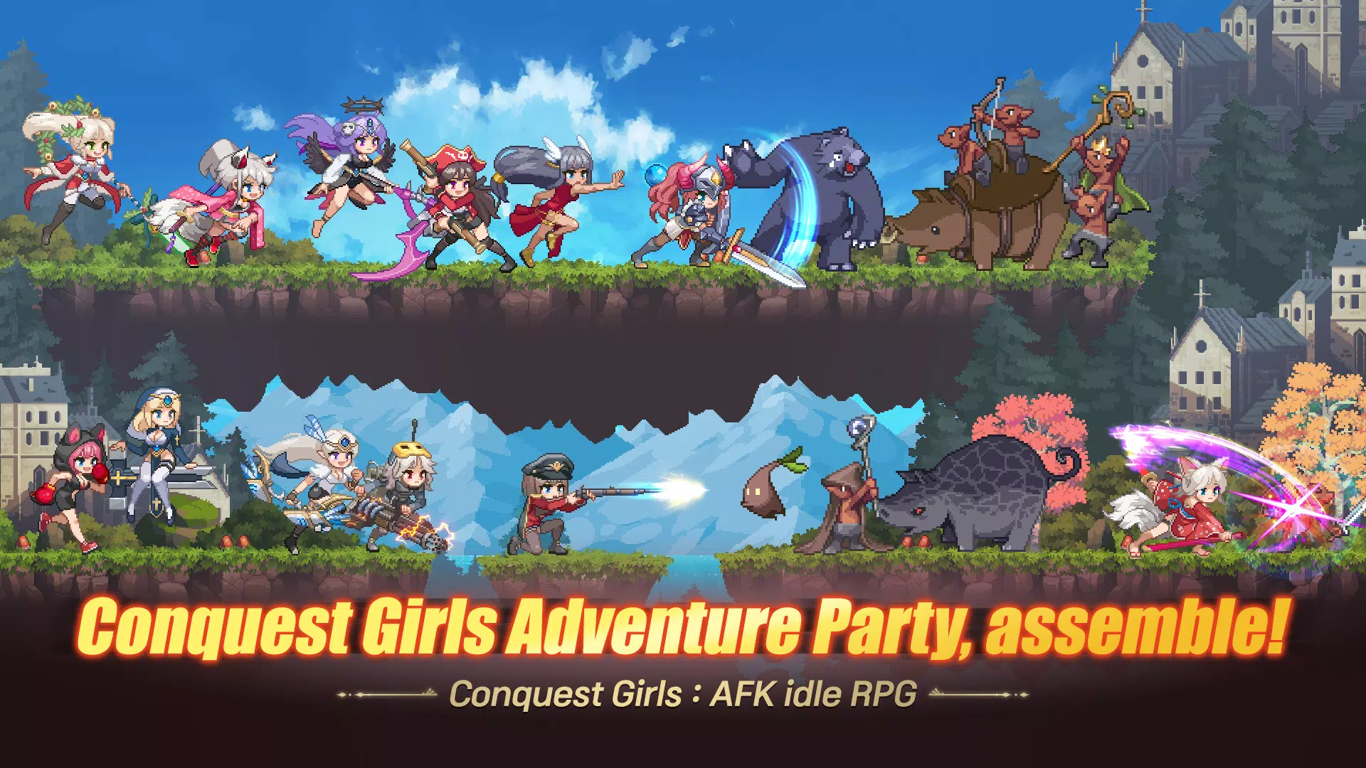 Conquest Girls: AFK Idle RPG Capture d'écran 0