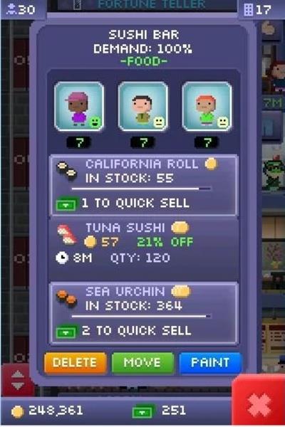 Tiny Tower Mod Скриншот 1