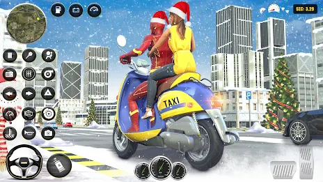 Superhero Bike Taxi Bike Games স্ক্রিনশট 1