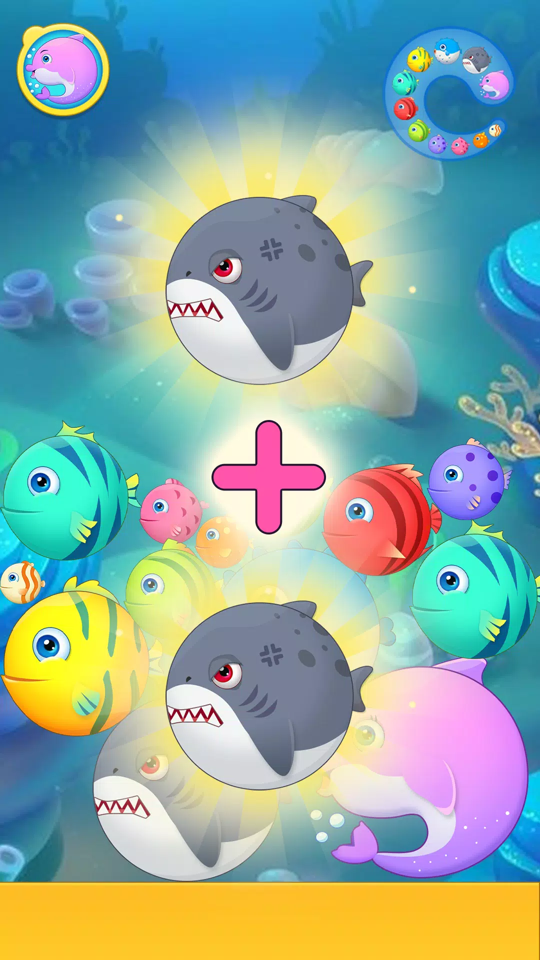 Sea Animals - Merge Game Zrzut ekranu 1