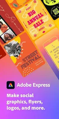 Adobe Express: Graphic Design স্ক্রিনশট 0