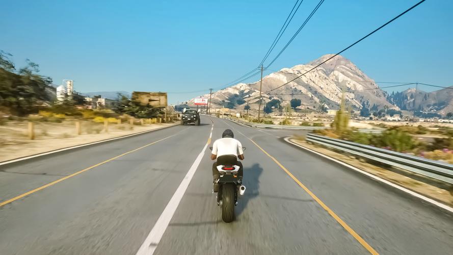 Highway Bike Traffic Racer 3D 螢幕截圖 1