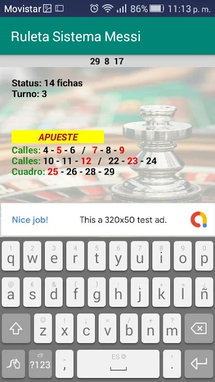 Roulette Messi System Capture d'écran 3