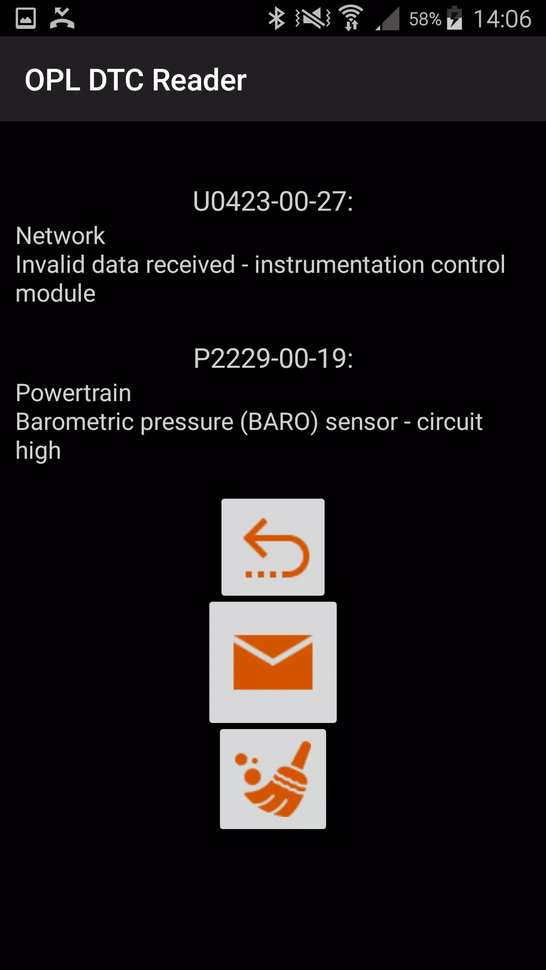 OPL DTC Reader Capture d'écran 3