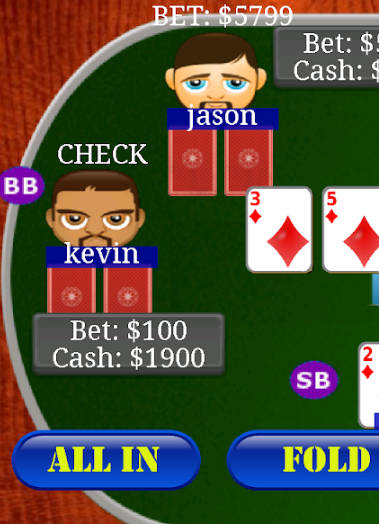 Texas Holdem Poker Bil 螢幕截圖 0