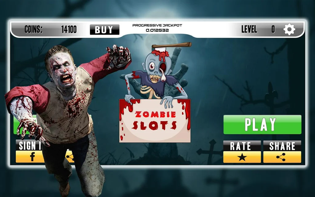 Casino Walking Zombie Slots Machine স্ক্রিনশট 0