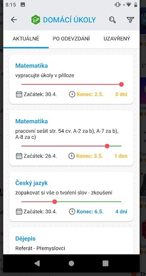 Bakaláři OnLine Screenshot 1