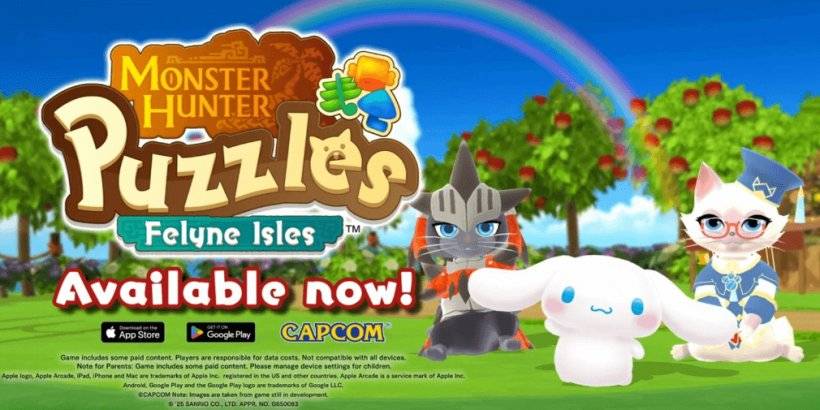 Cinnamoroll sluit zich aan bij Monster Hunter Felyne Isles