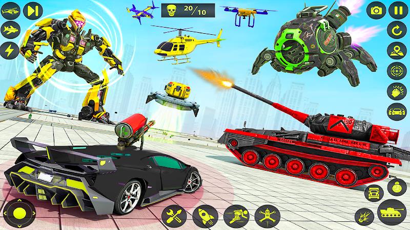 Army Tank Robot Car Games: Captura de tela 3