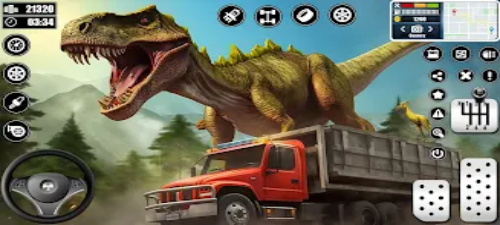 Dino Transporter Truck Games ဖန်သားပြင်ဓာတ်ပုံ 0