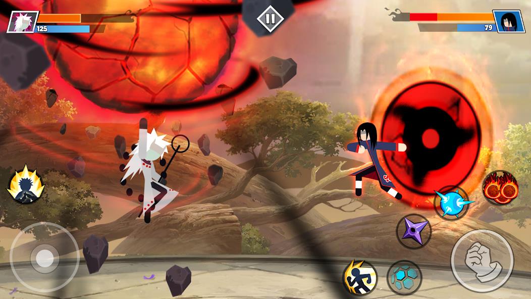 Stickman Shinobi Fighting Mod ภาพหน้าจอ 2