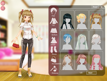 Anime Girl Creator & Dress Up Capture d'écran 1