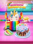 Rainbow Unicorn Cake Captura de pantalla 3