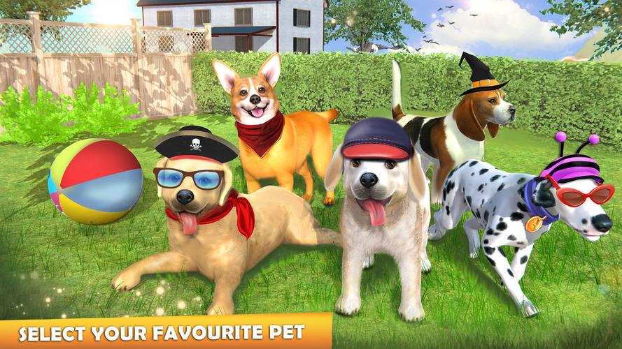 Family Pet Dog Games ဖန်သားပြင်ဓာတ်ပုံ 0