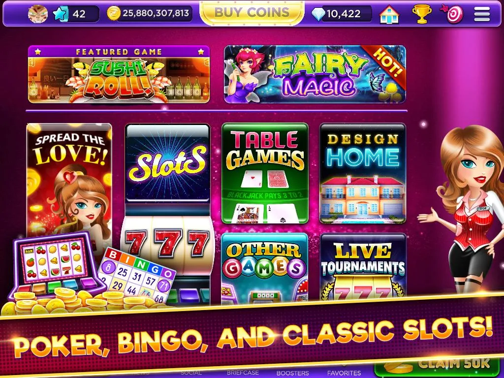 Glamour Casino - Home Designer Slots स्क्रीनशॉट 1