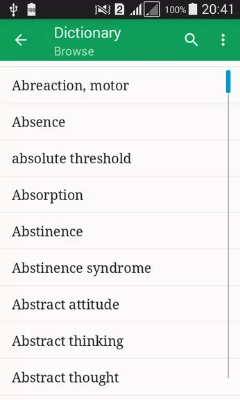 Psychology Dictionary Offline Zrzut ekranu 0