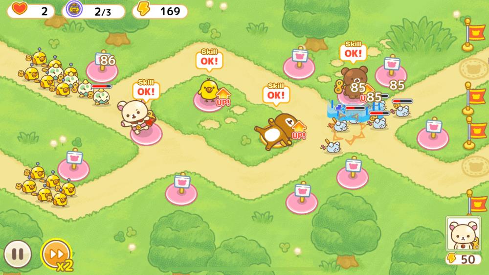 Korilakkuma Tower Defense Zrzut ekranu 3