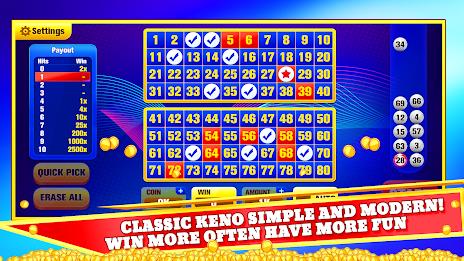 Keno Games Casino Fun ဖန်သားပြင်ဓာတ်ပုံ 0