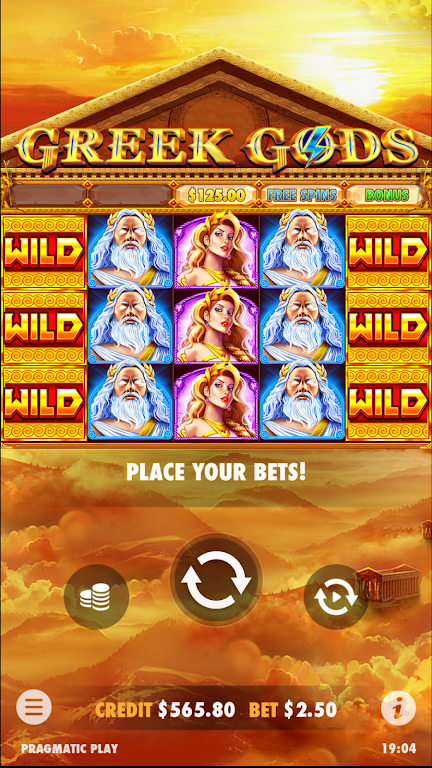 Greek Gods - Slot Casino Game Schermafbeelding 2