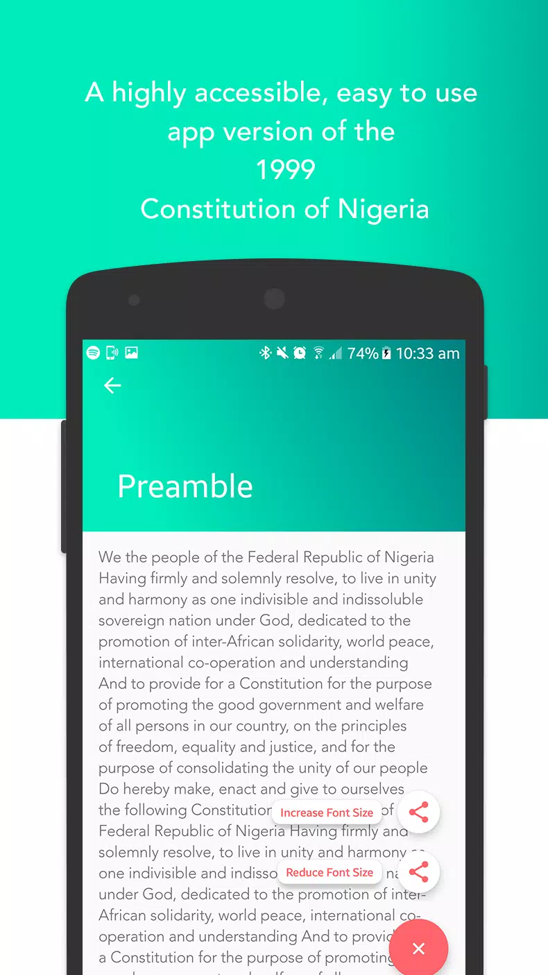 The Nigerian Constitution 1999 Captura de pantalla 1
