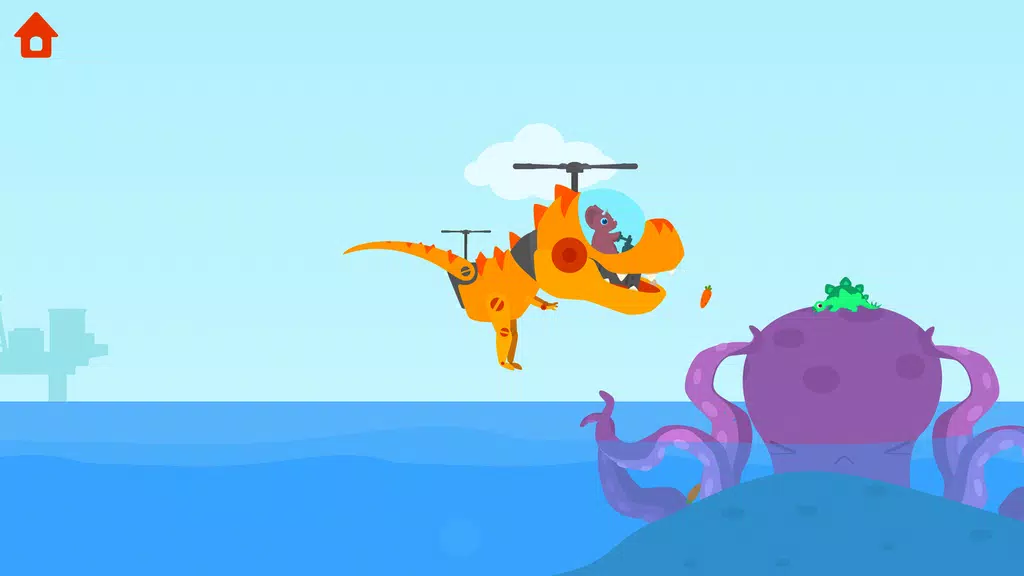 Dinosaur Helicopter Kids Games ภาพหน้าจอ 3